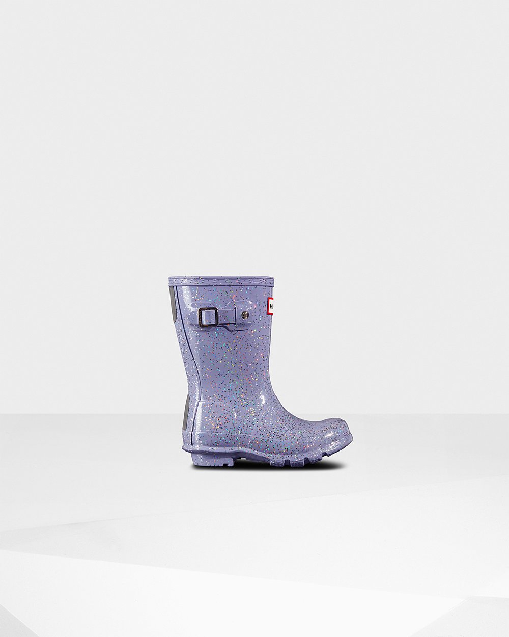 Kids Hunter Original Little Giant Glitter - Rain Boots Purple - 9138-NOAQS